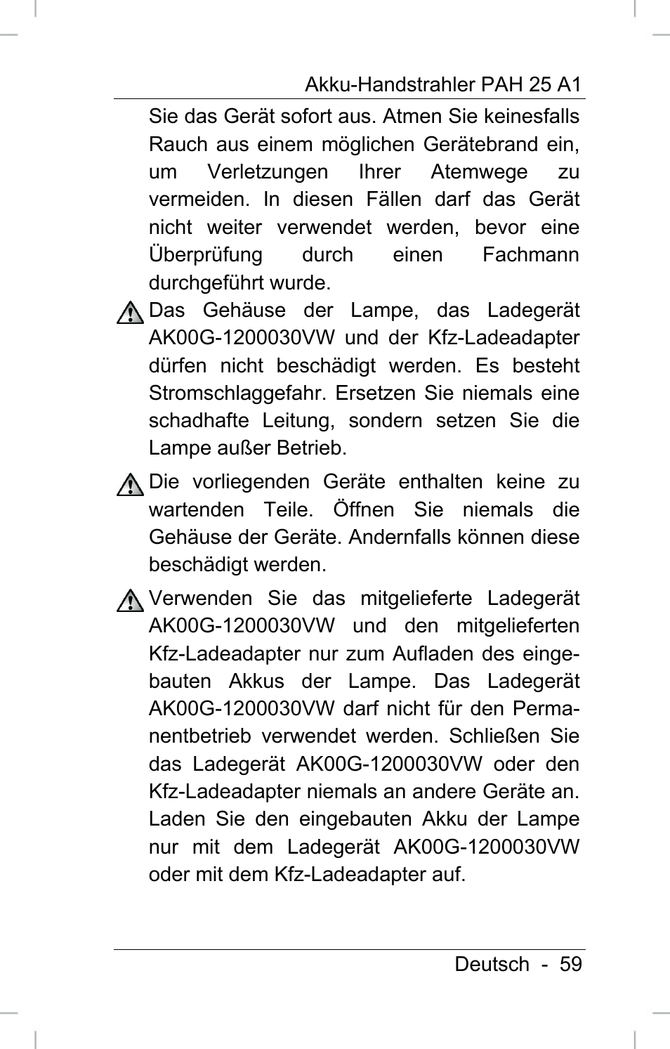 Powerfix PAH 25 A1 User Manual | Page 61 / 72