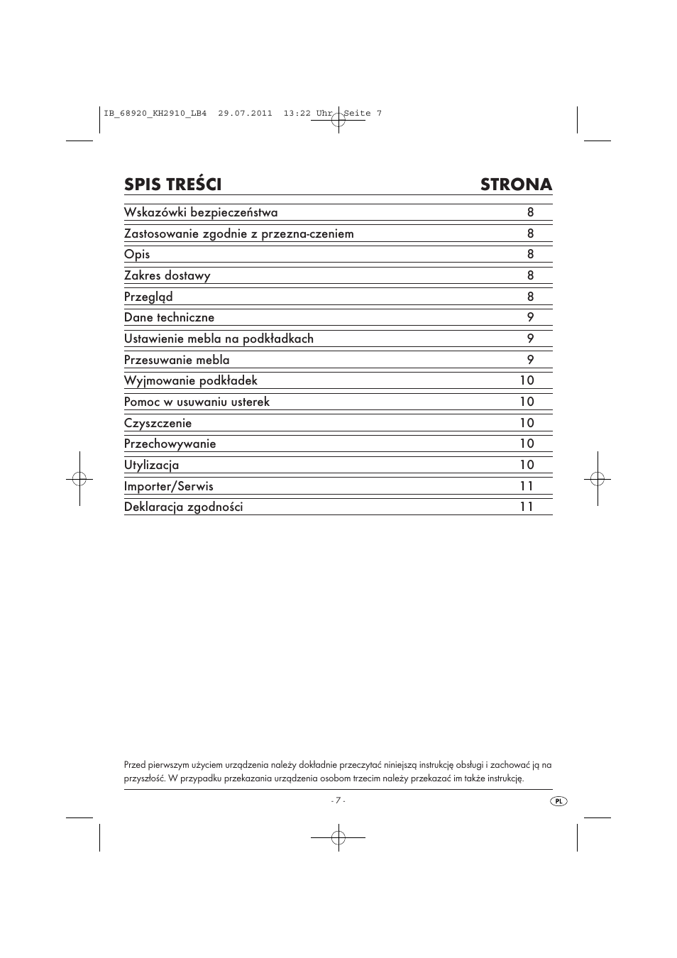 Powerfix KH 2910 User Manual | Page 9 / 44