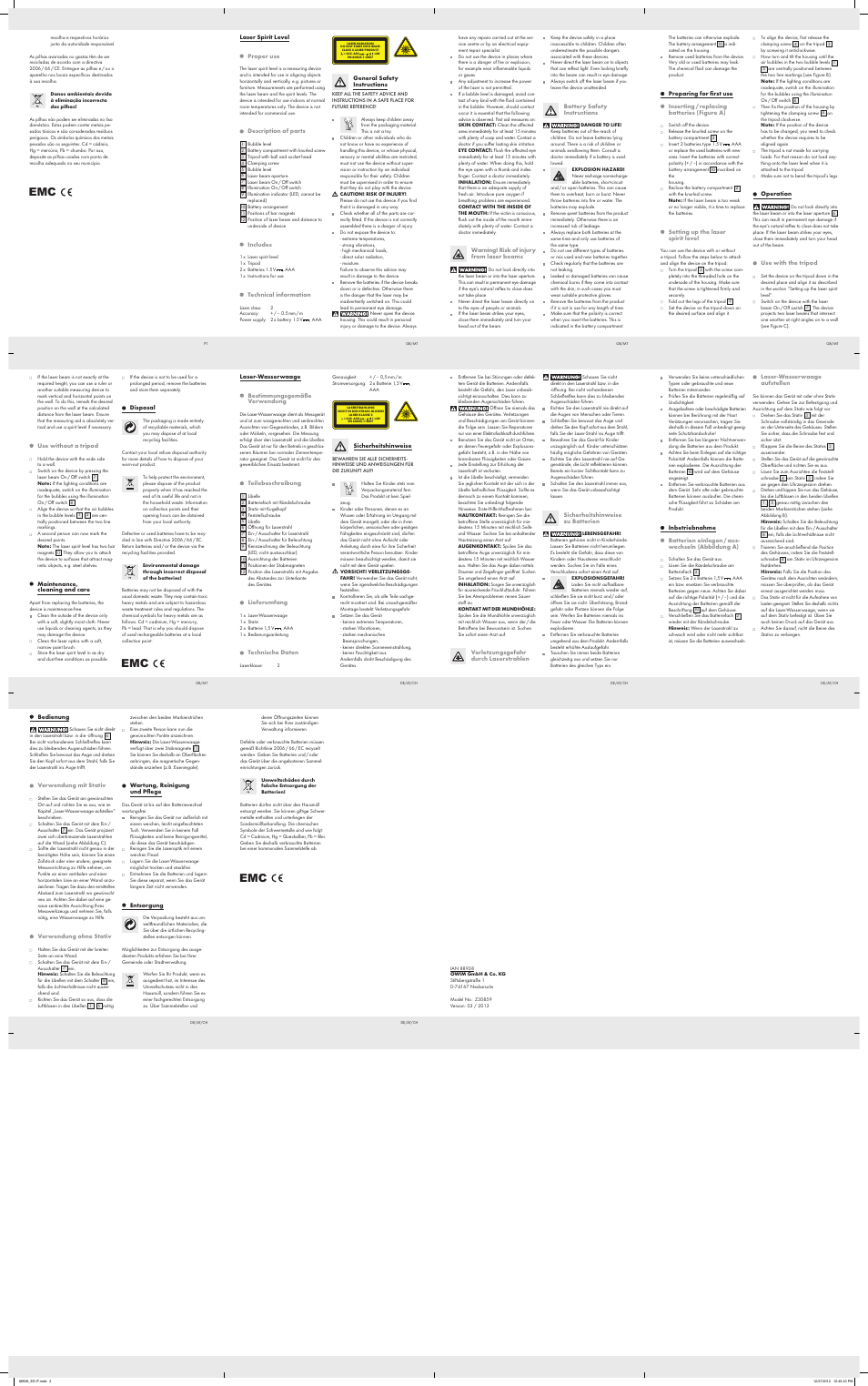 Powerfix Z30859 User Manual | Page 2 / 2