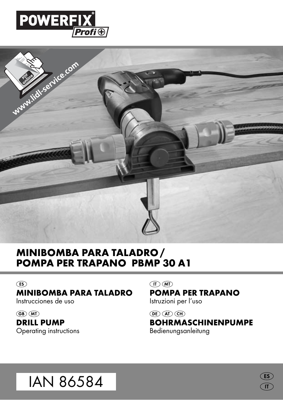 Powerfix PBMP 30 A1 User Manual | 44 pages
