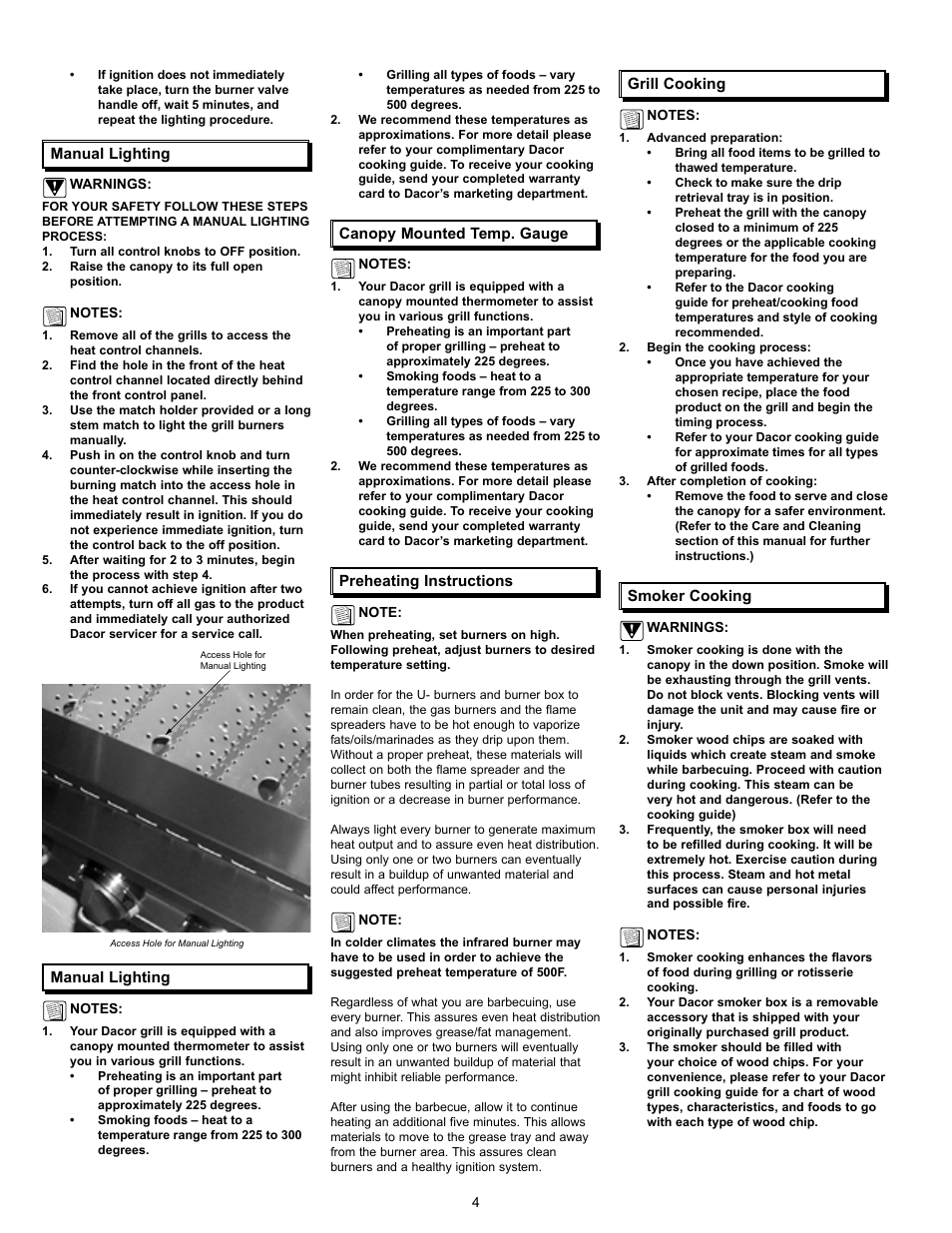 Dacor OGC52 User Manual | Page 6 / 12