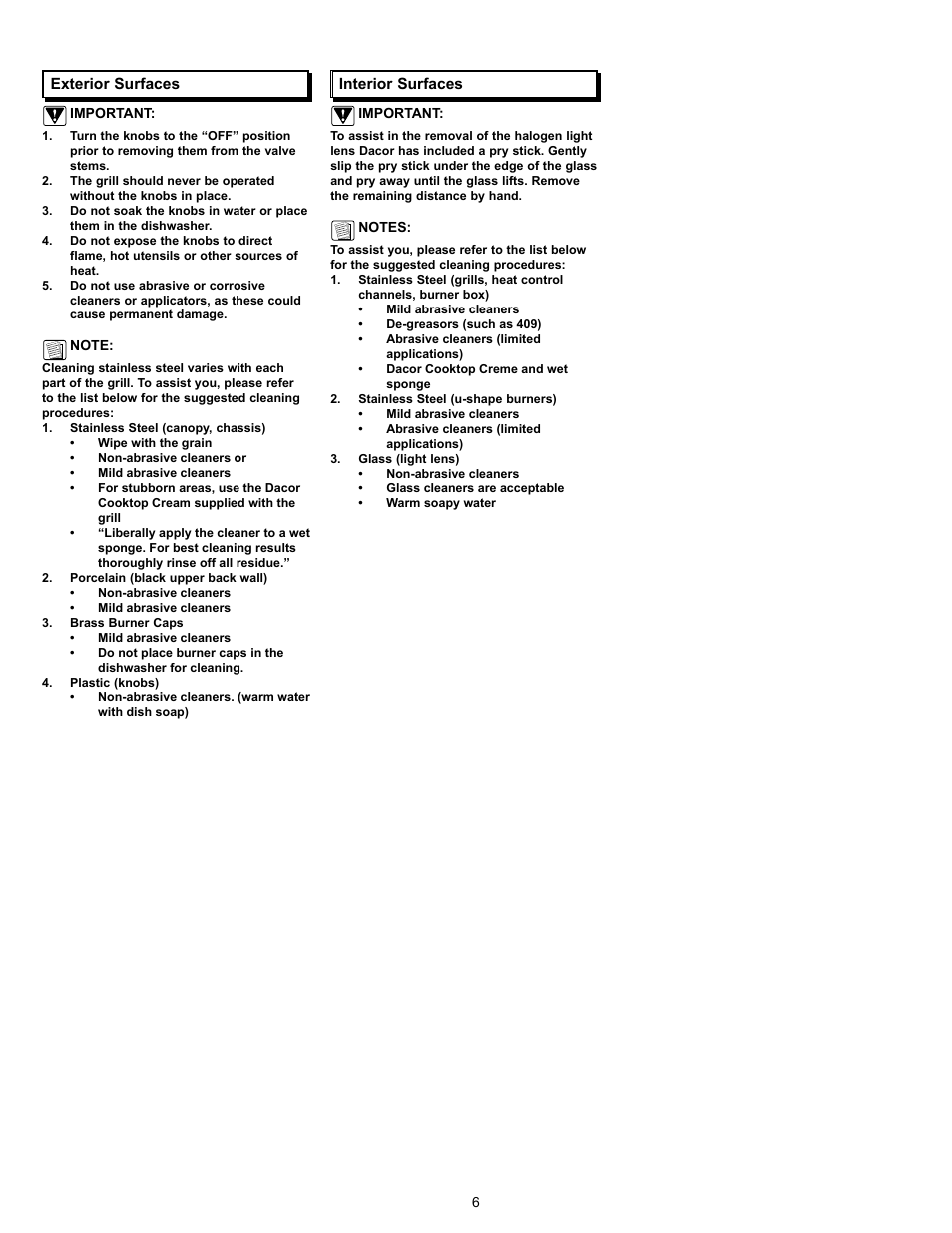 Dacor OGC52 User Manual | Page 8 / 12