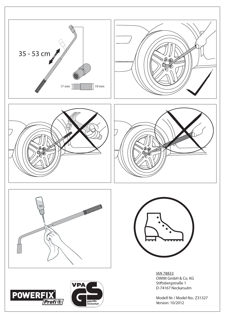 Powerfix Z31327 User Manual | 1 page