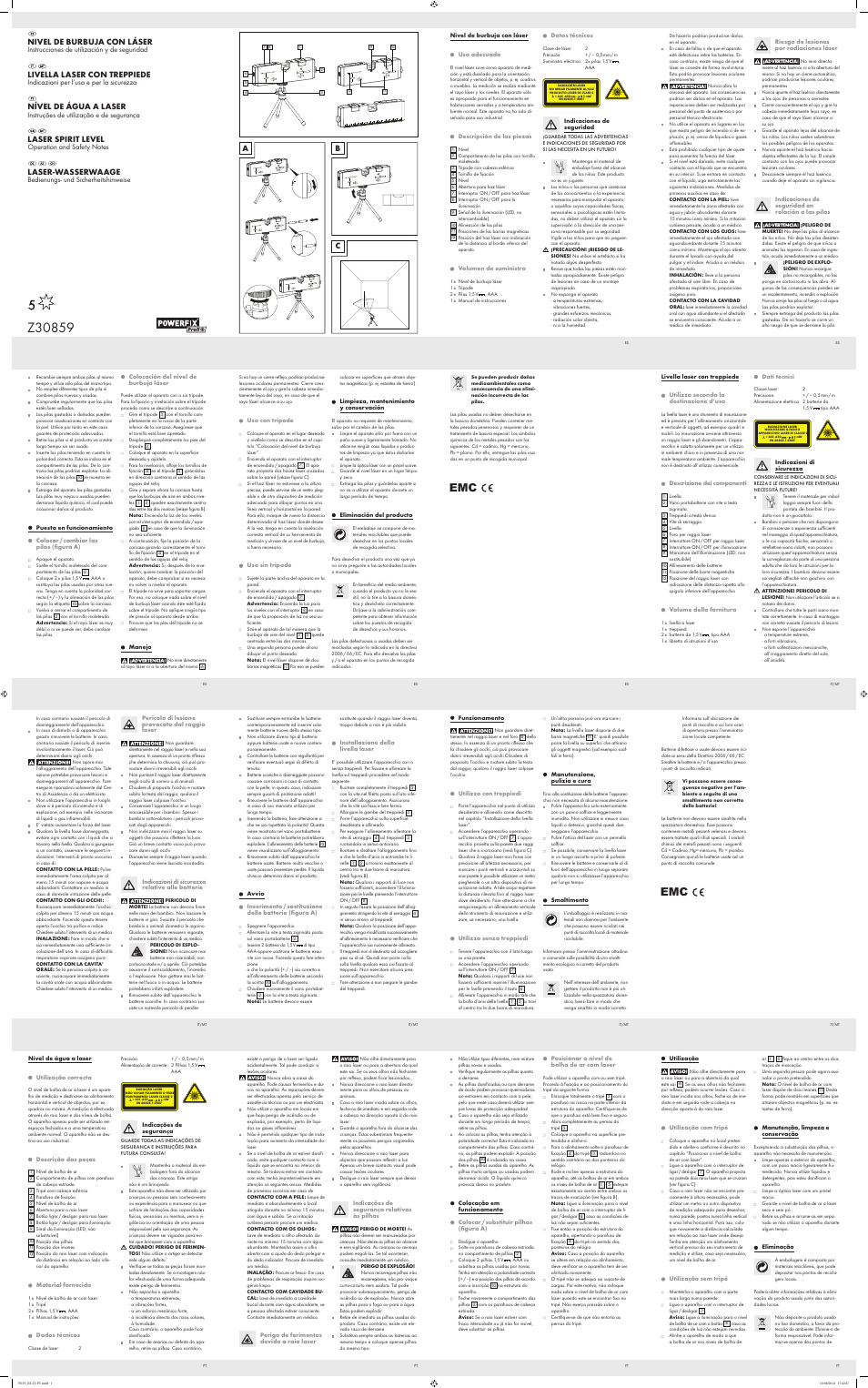 Powerfix Z30859 User Manual | 2 pages