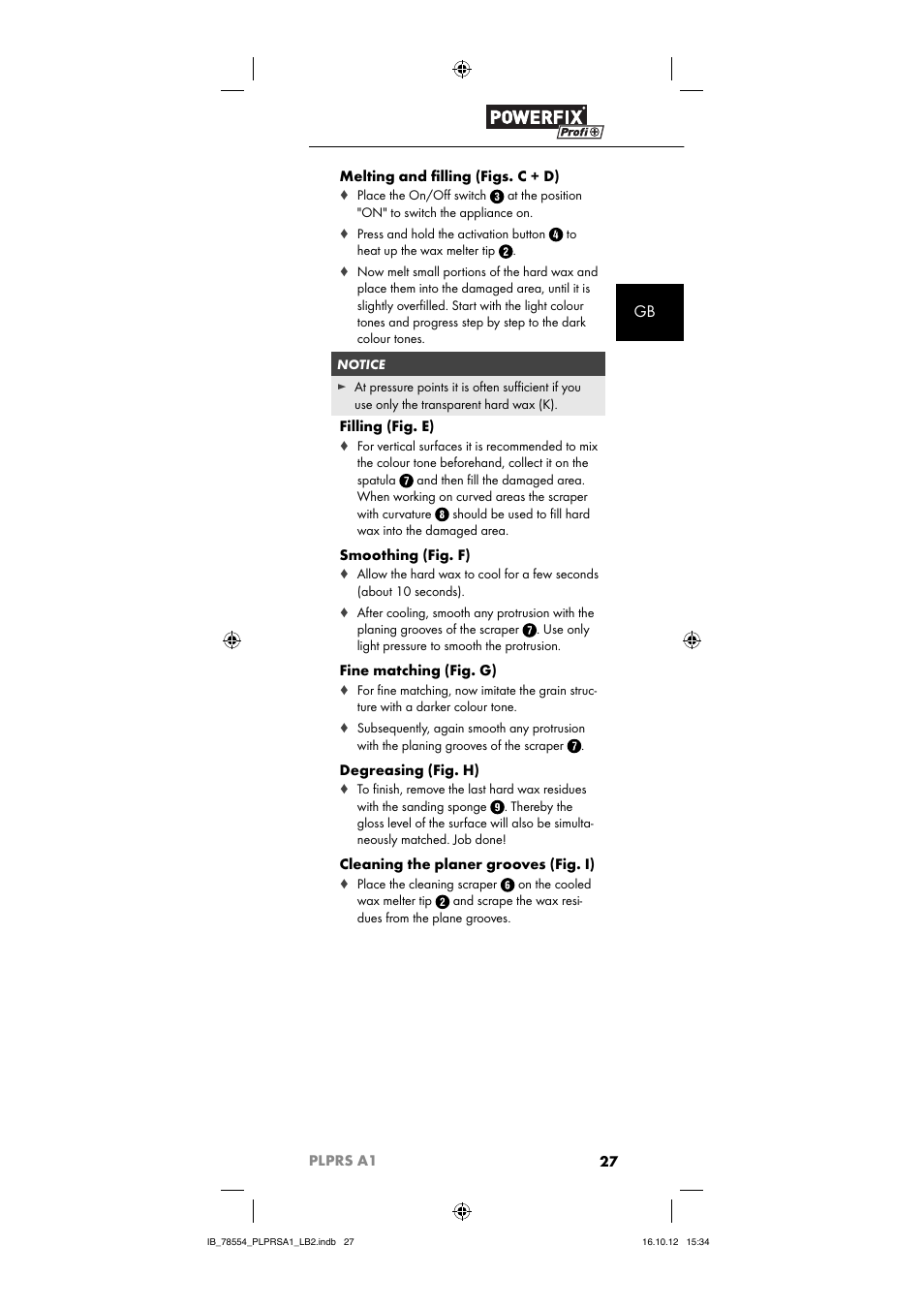 Powerfix PLPRS A1 User Manual | Page 30 / 33