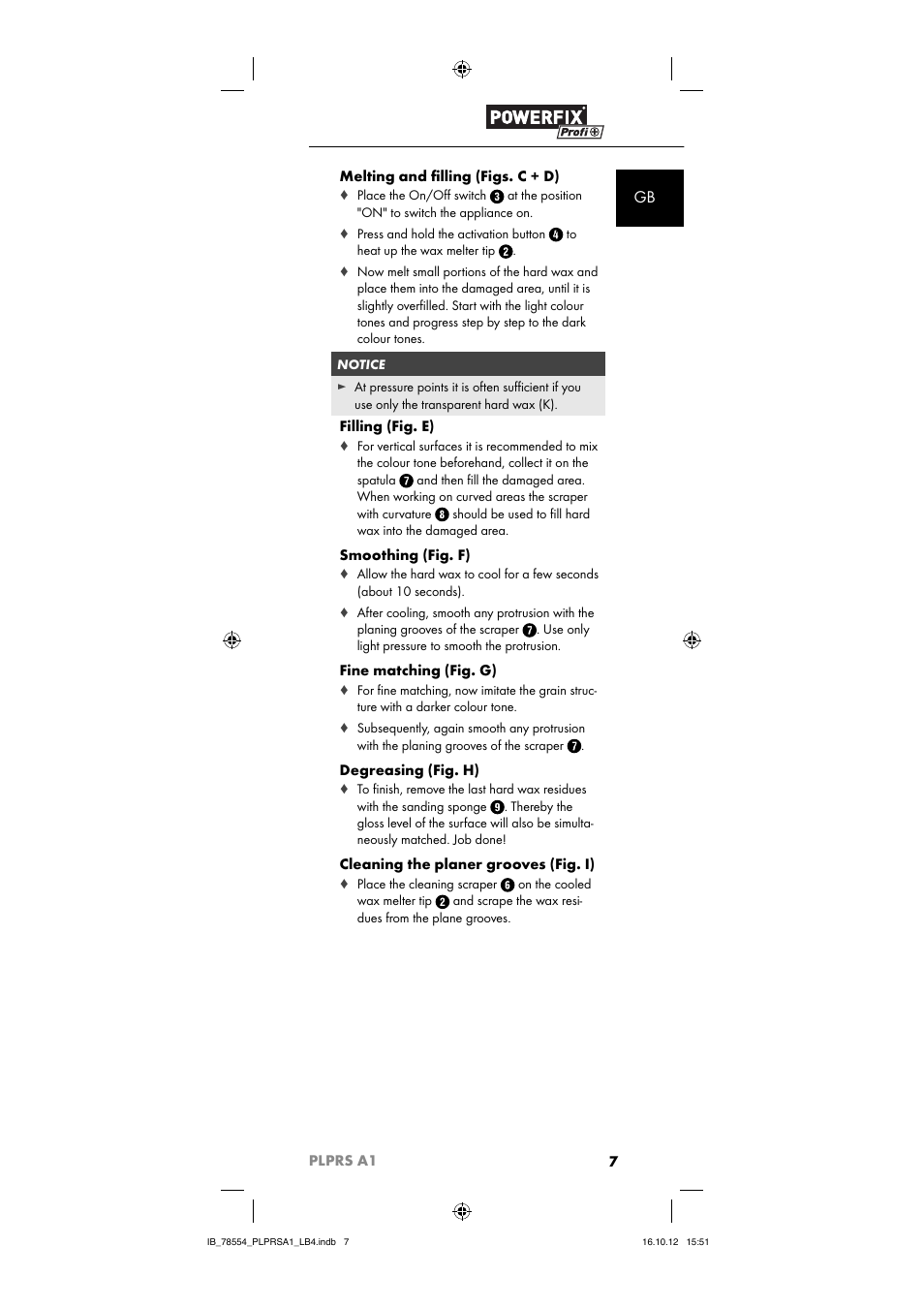 Powerfix PLPRS A1 User Manual | Page 10 / 64