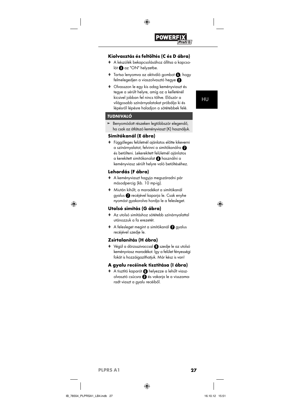 Powerfix PLPRS A1 User Manual | Page 30 / 64