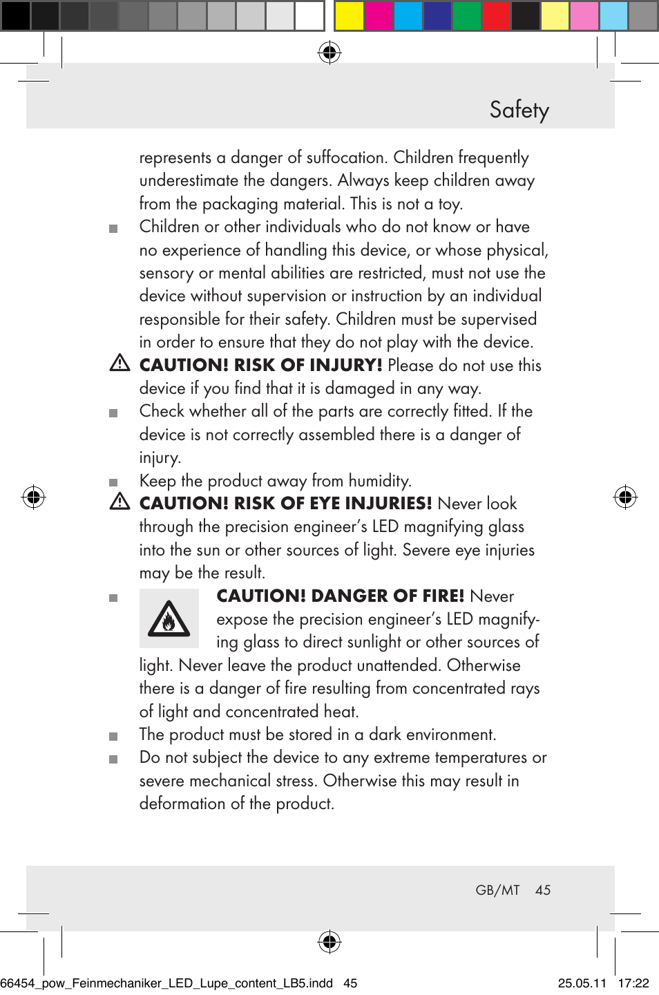 Safety | Powerfix Z30225 User Manual | Page 47 / 66