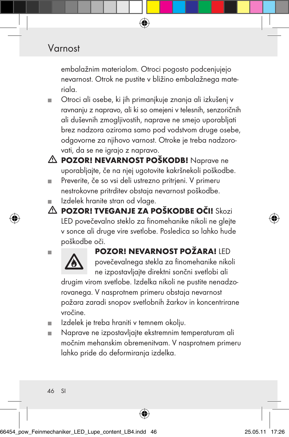 Varnost | Powerfix Z30225 User Manual | Page 48 / 92