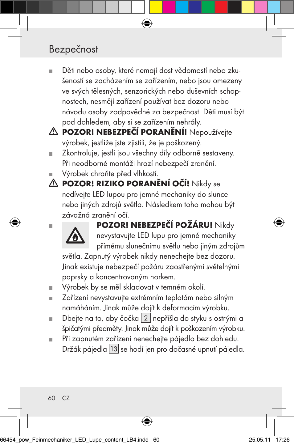 Bezpečnost | Powerfix Z30225 User Manual | Page 62 / 92