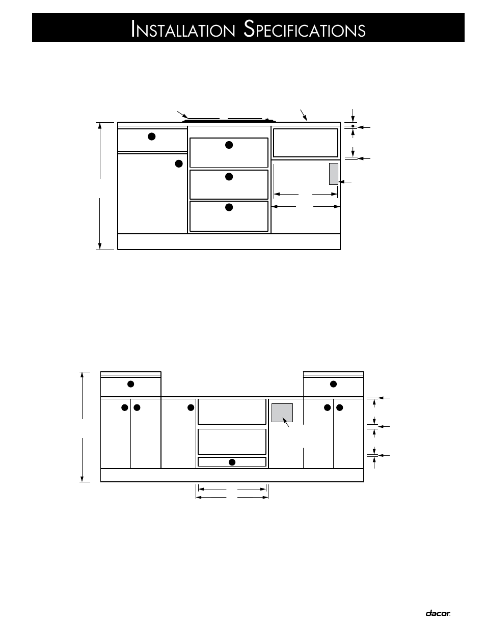 Nstallation, Pecifications | Dacor MW User Manual | Page 7 / 12