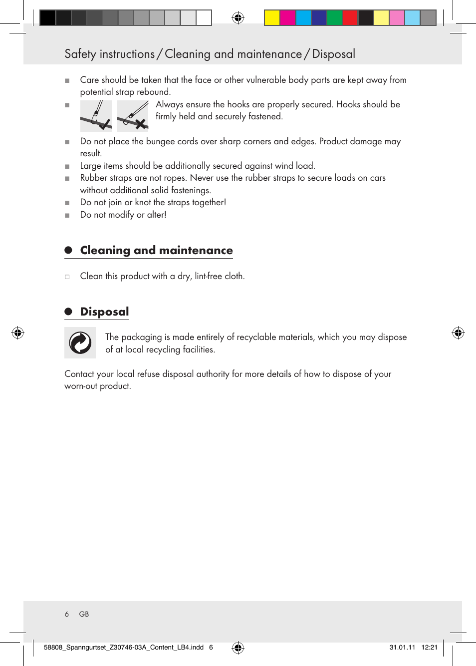 Cleaning and maintenance, Disposal | Powerfix Z30746-03 User Manual | Page 4 / 33