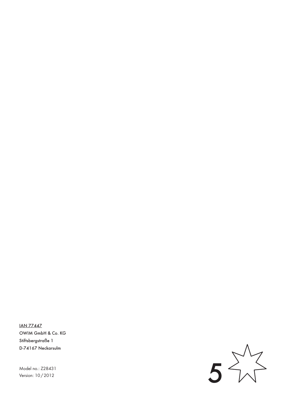 77447_es_ cover | Powerfix Z28431 User Manual | Page 16 / 16