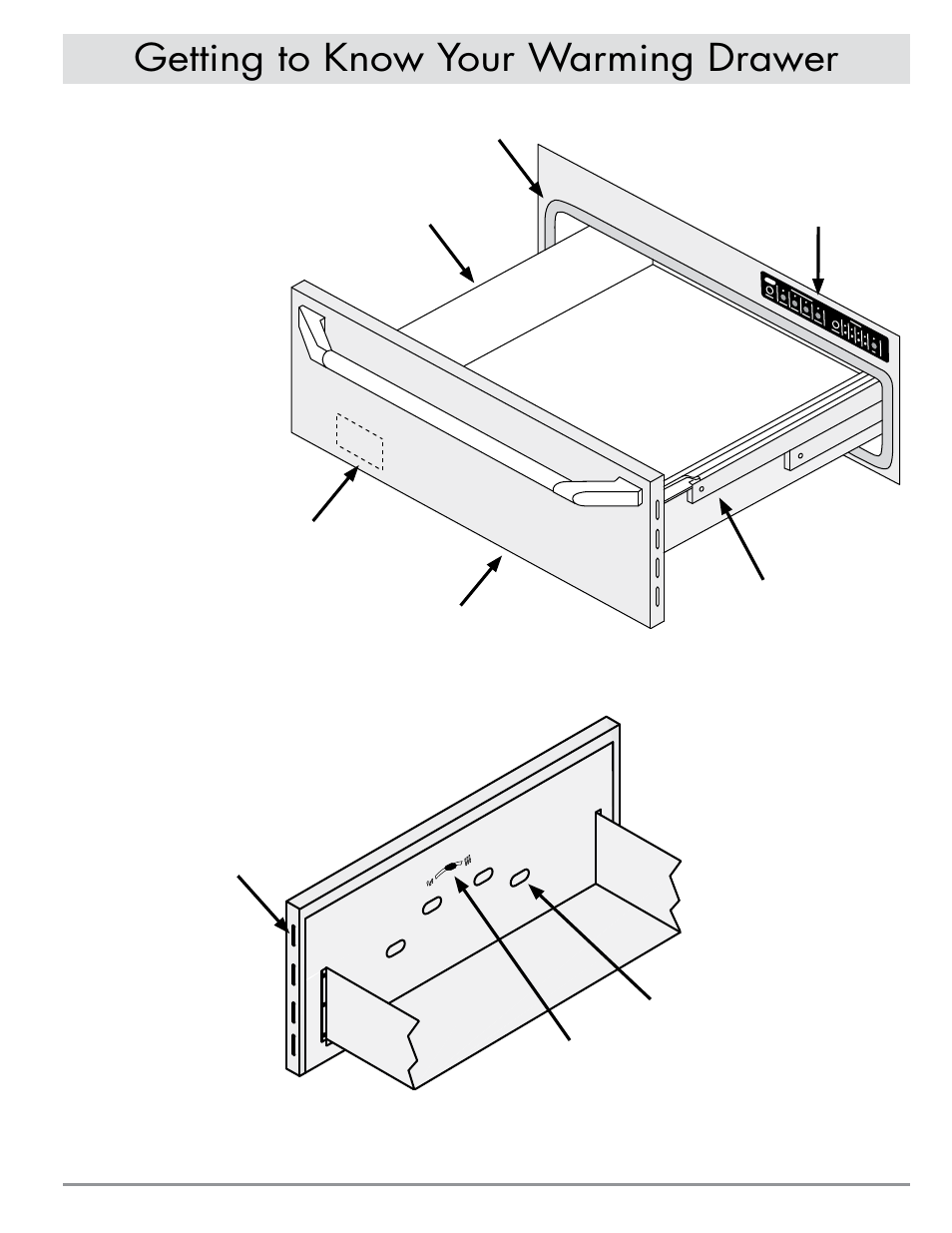 Getting to know your warming drawer | Dacor MWDV30 User Manual | Page 5 / 12