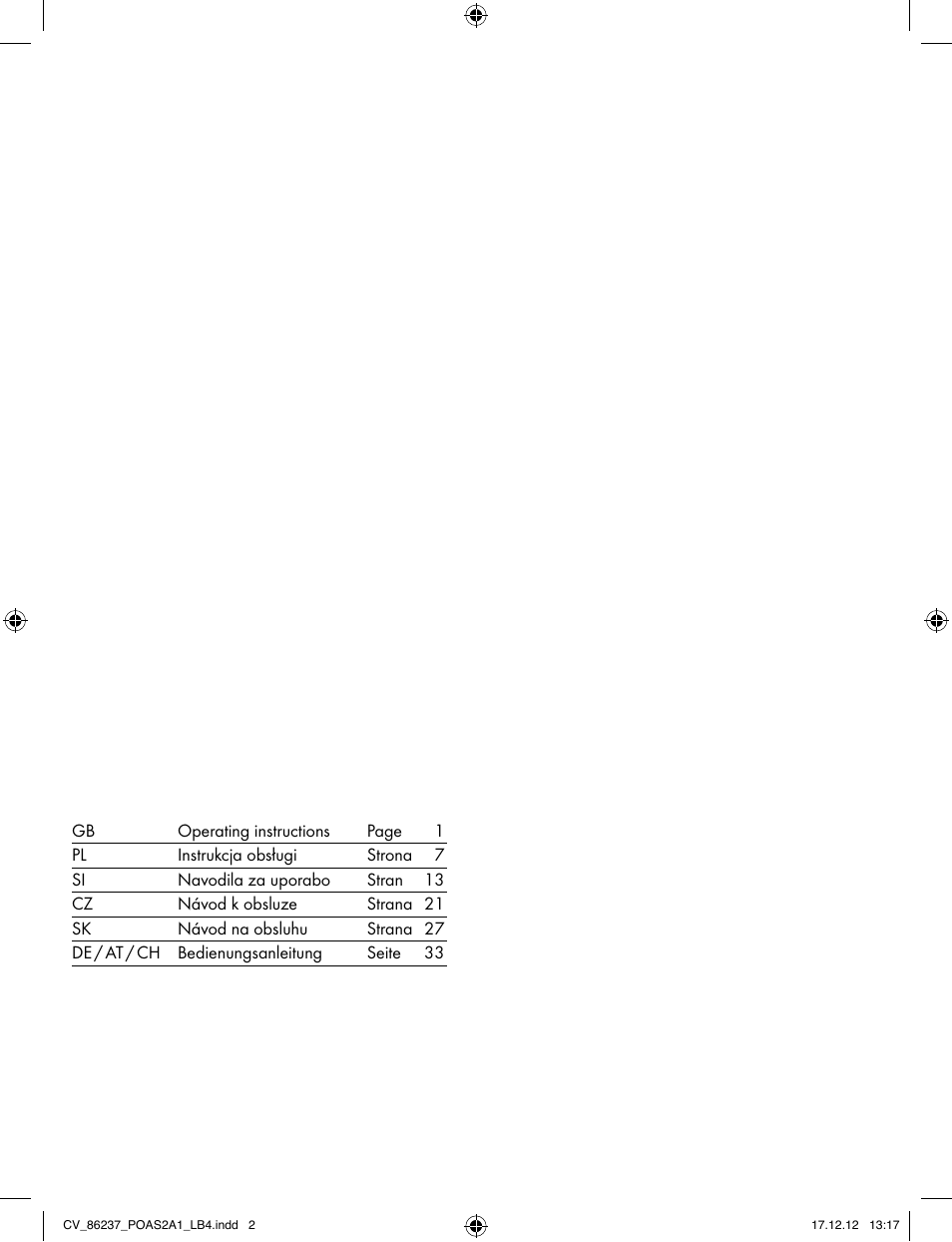 Powerfix POAS 2 A1 User Manual | Page 2 / 41