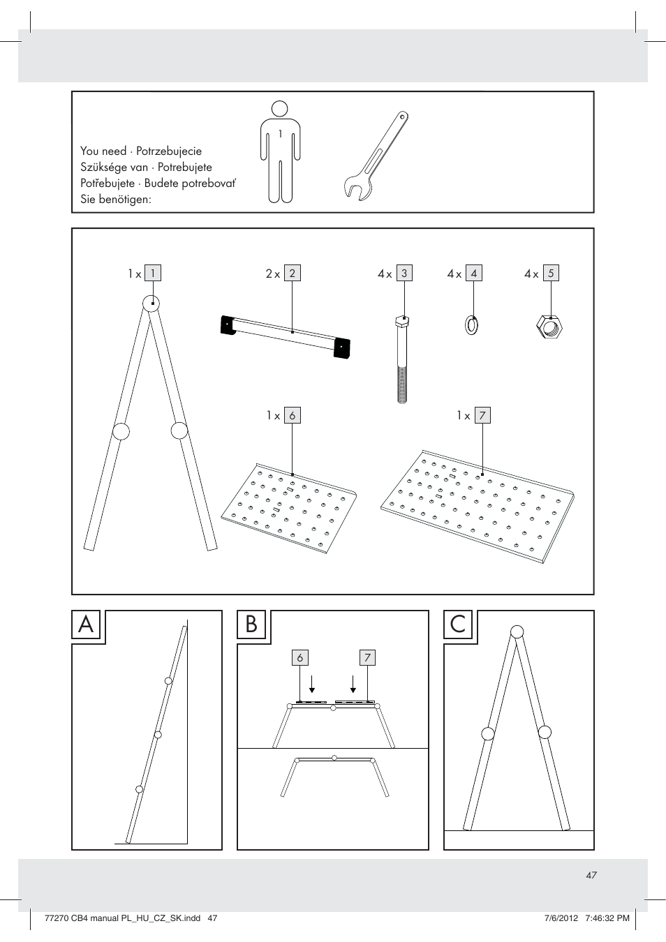 Bc a | Powerfix Z30473 User Manual | Page 47 / 49