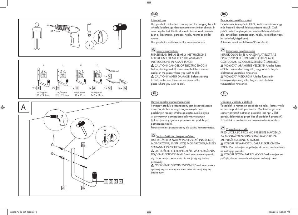 Powerfix Z28421B User Manual | 2 pages