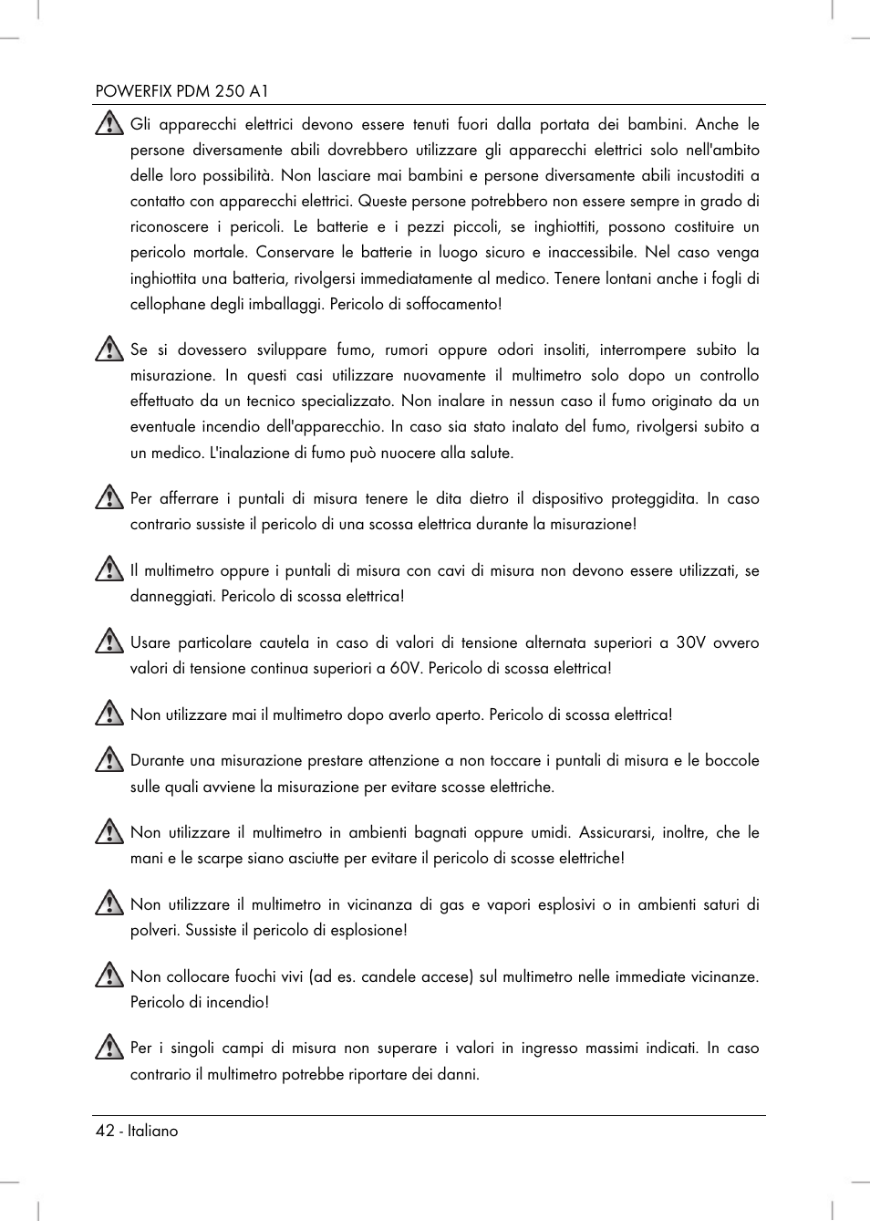 Powerfix PDM 250 A1 User Manual | Page 44 / 90