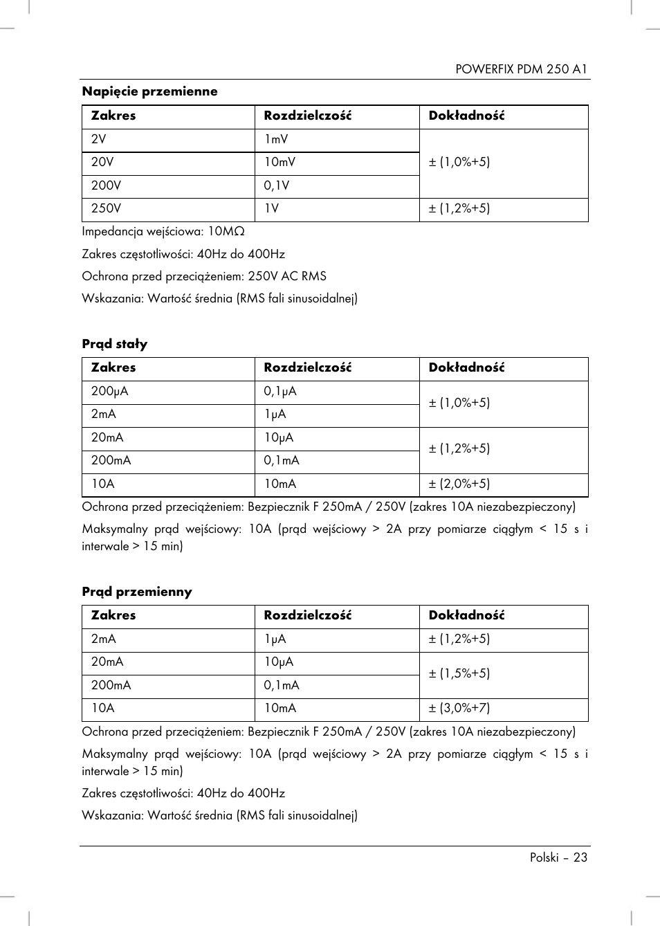 Powerfix PDM 250 A1 User Manual | Page 25 / 108