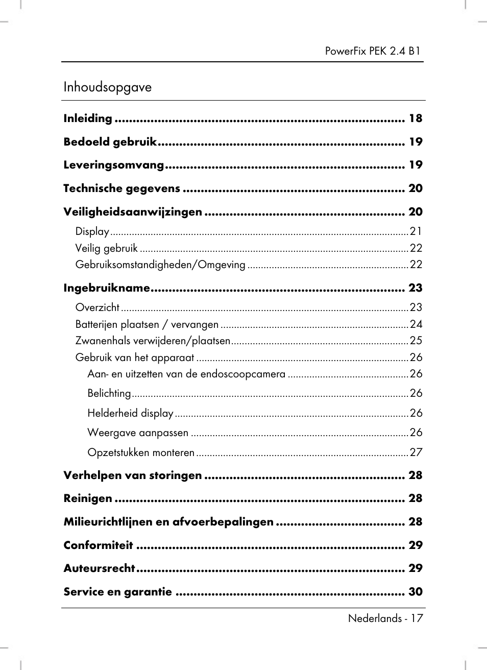 Powerfix PEK 2.4 B1 User Manual | Page 19 / 64