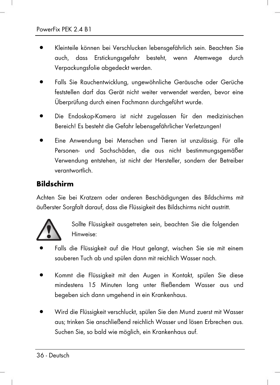 Powerfix PEK 2.4 B1 User Manual | Page 38 / 64