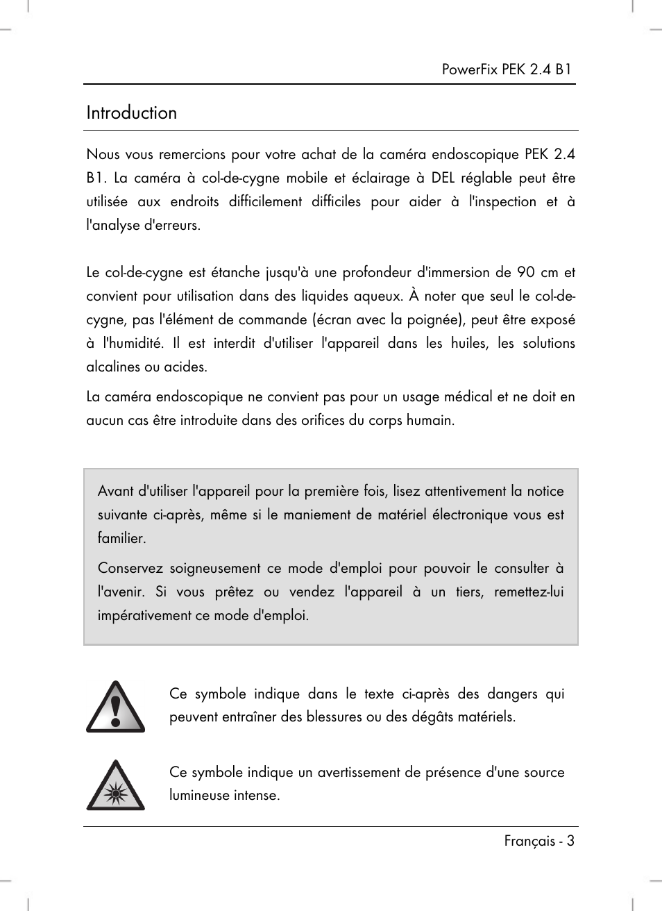 Introduction | Powerfix PEK 2.4 B1 User Manual | Page 5 / 64