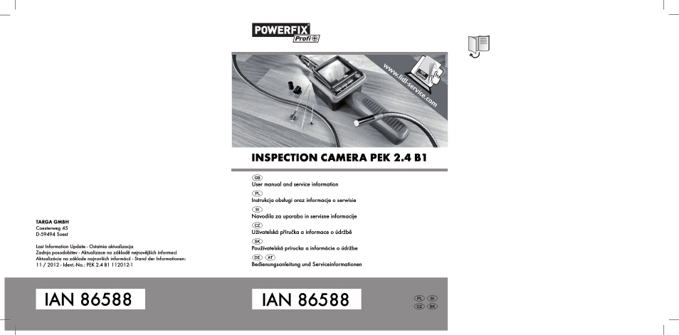 Powerfix PEK 2.4 B1 User Manual | 94 pages