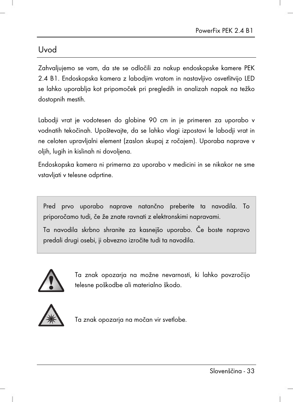 Uvod | Powerfix PEK 2.4 B1 User Manual | Page 35 / 94