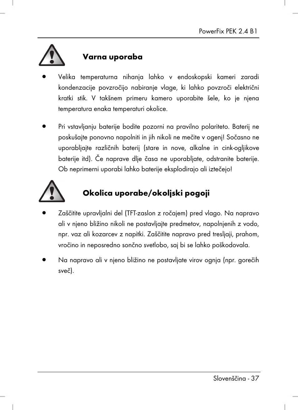 Powerfix PEK 2.4 B1 User Manual | Page 39 / 94