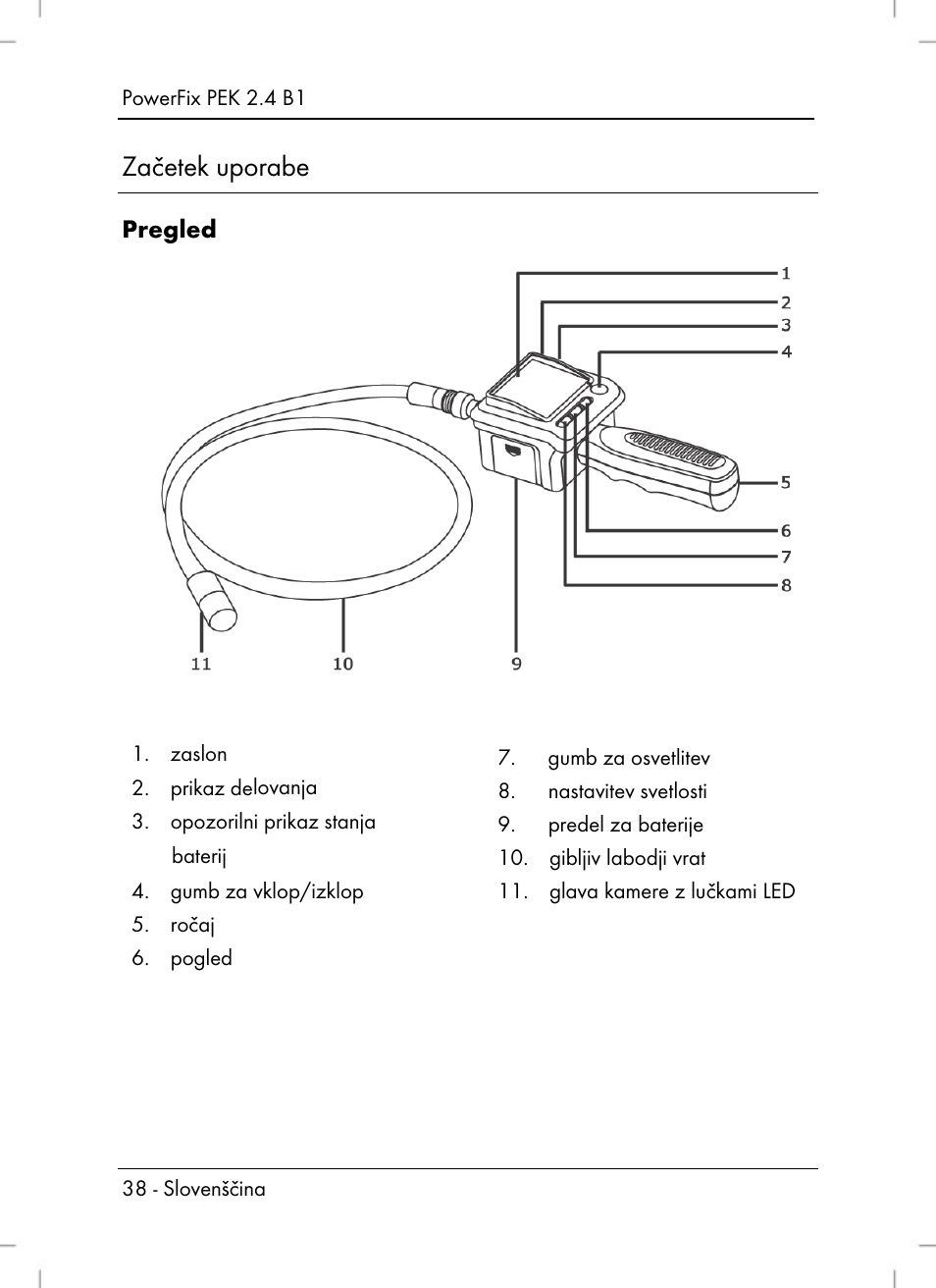 Začetek uporabe | Powerfix PEK 2.4 B1 User Manual | Page 40 / 94