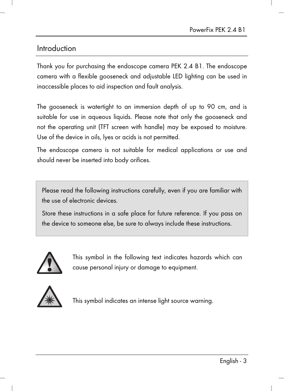 Introduction | Powerfix PEK 2.4 B1 User Manual | Page 5 / 94