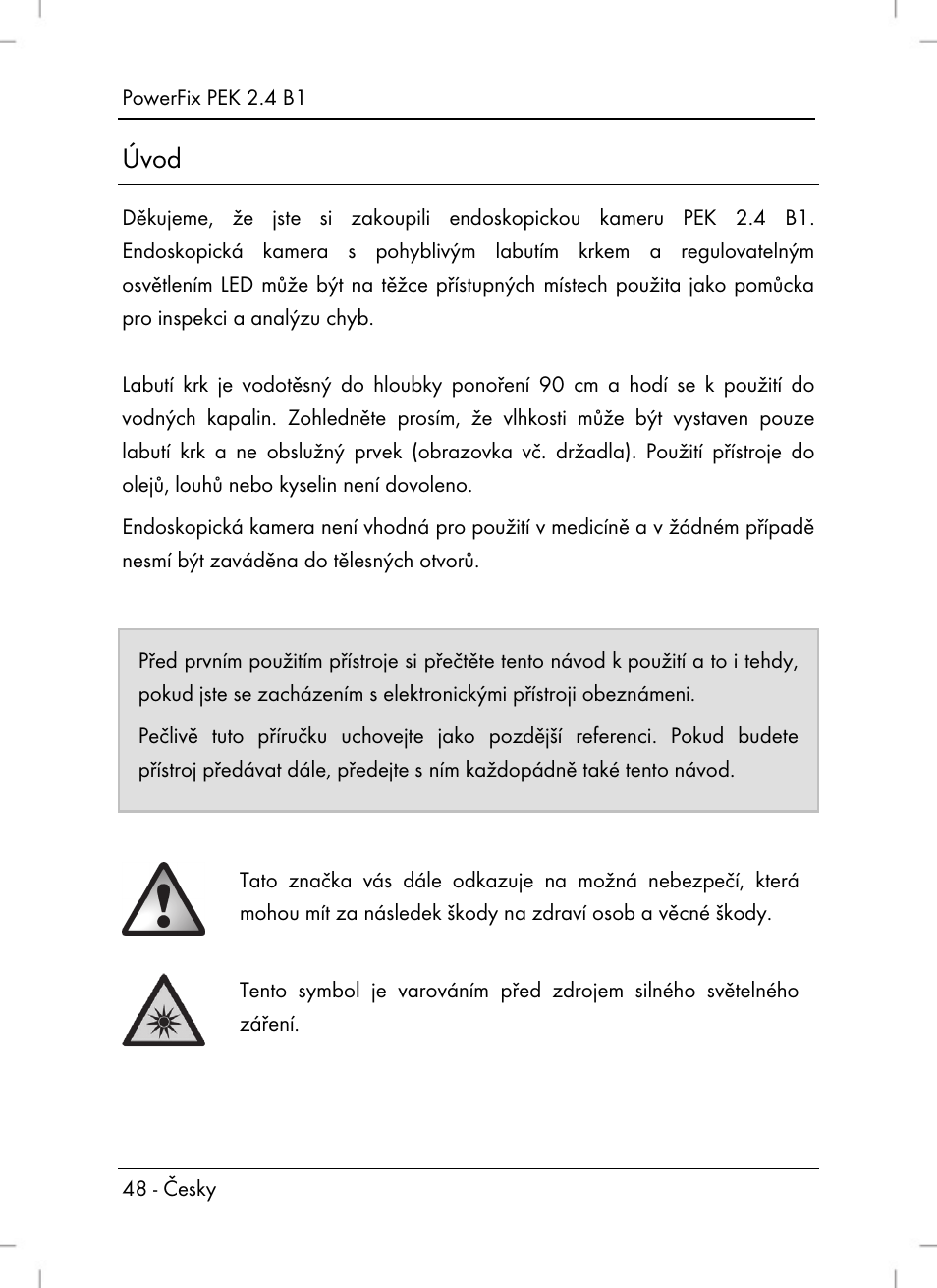 Úvod | Powerfix PEK 2.4 B1 User Manual | Page 50 / 94