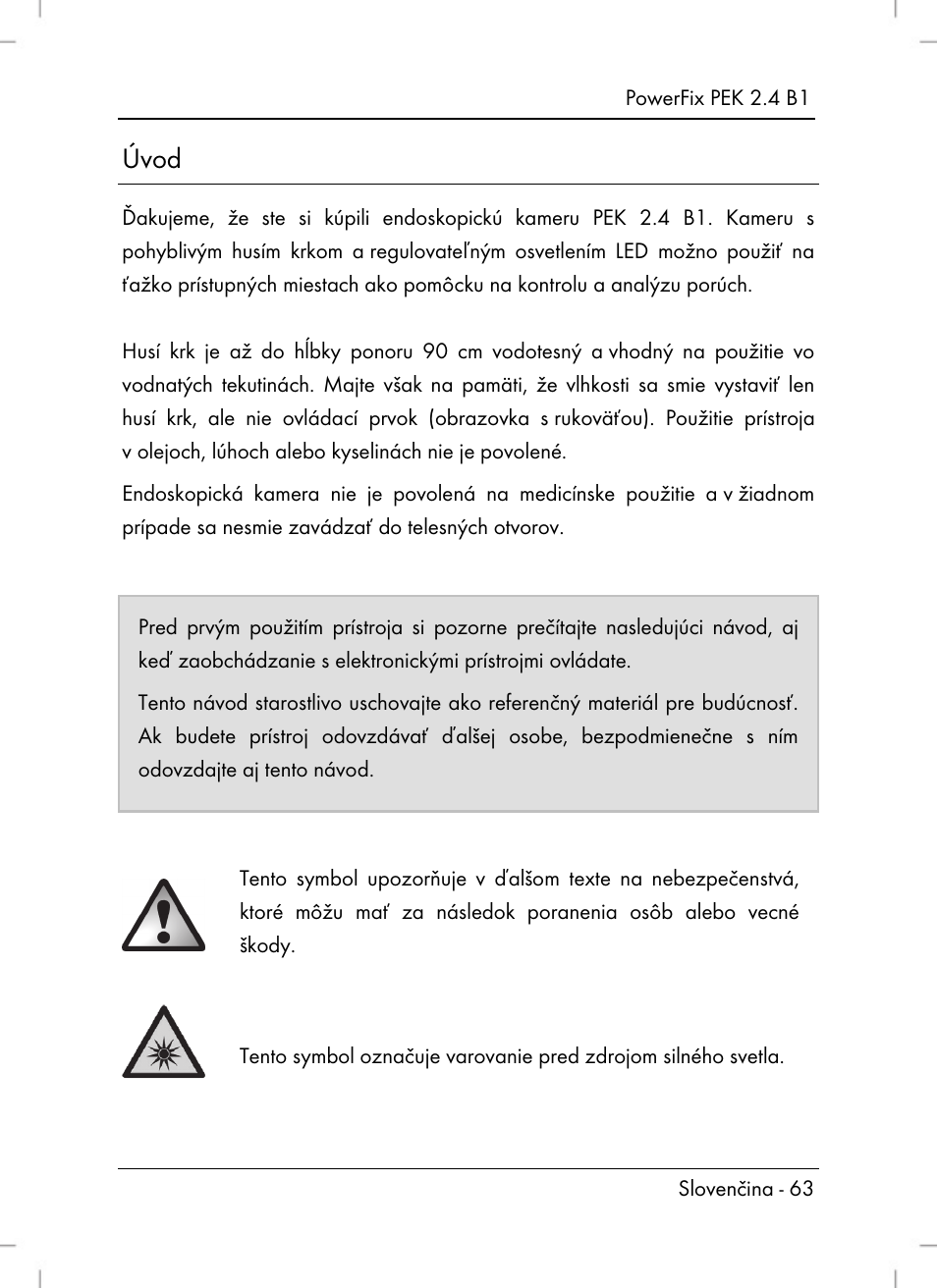 Úvod | Powerfix PEK 2.4 B1 User Manual | Page 65 / 94