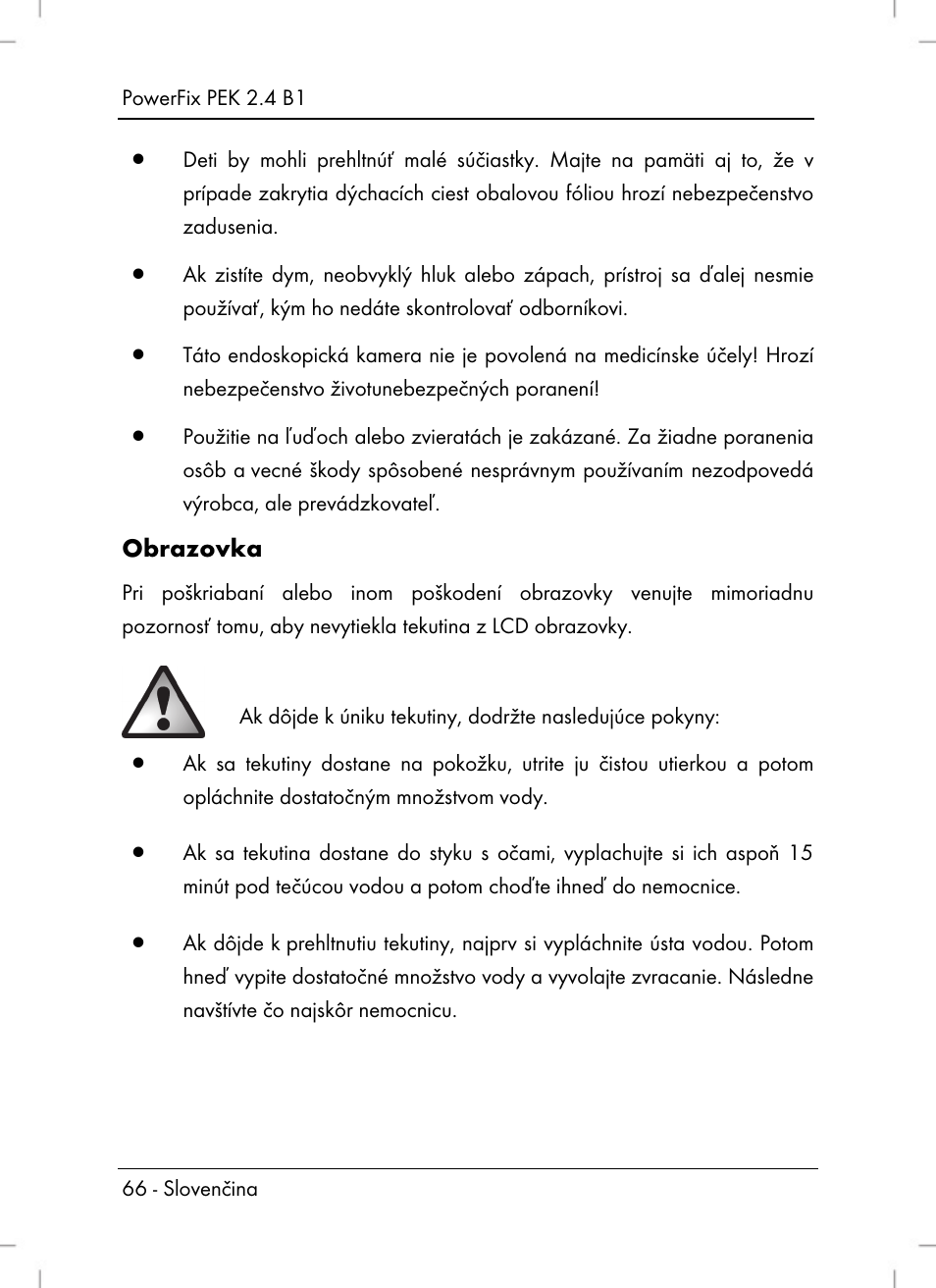 Powerfix PEK 2.4 B1 User Manual | Page 68 / 94