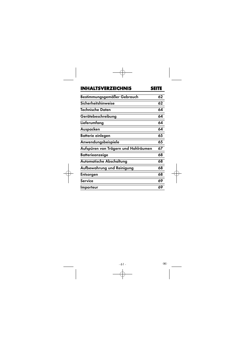 Powerfix KH 2927-2 User Manual | Page 64 / 73