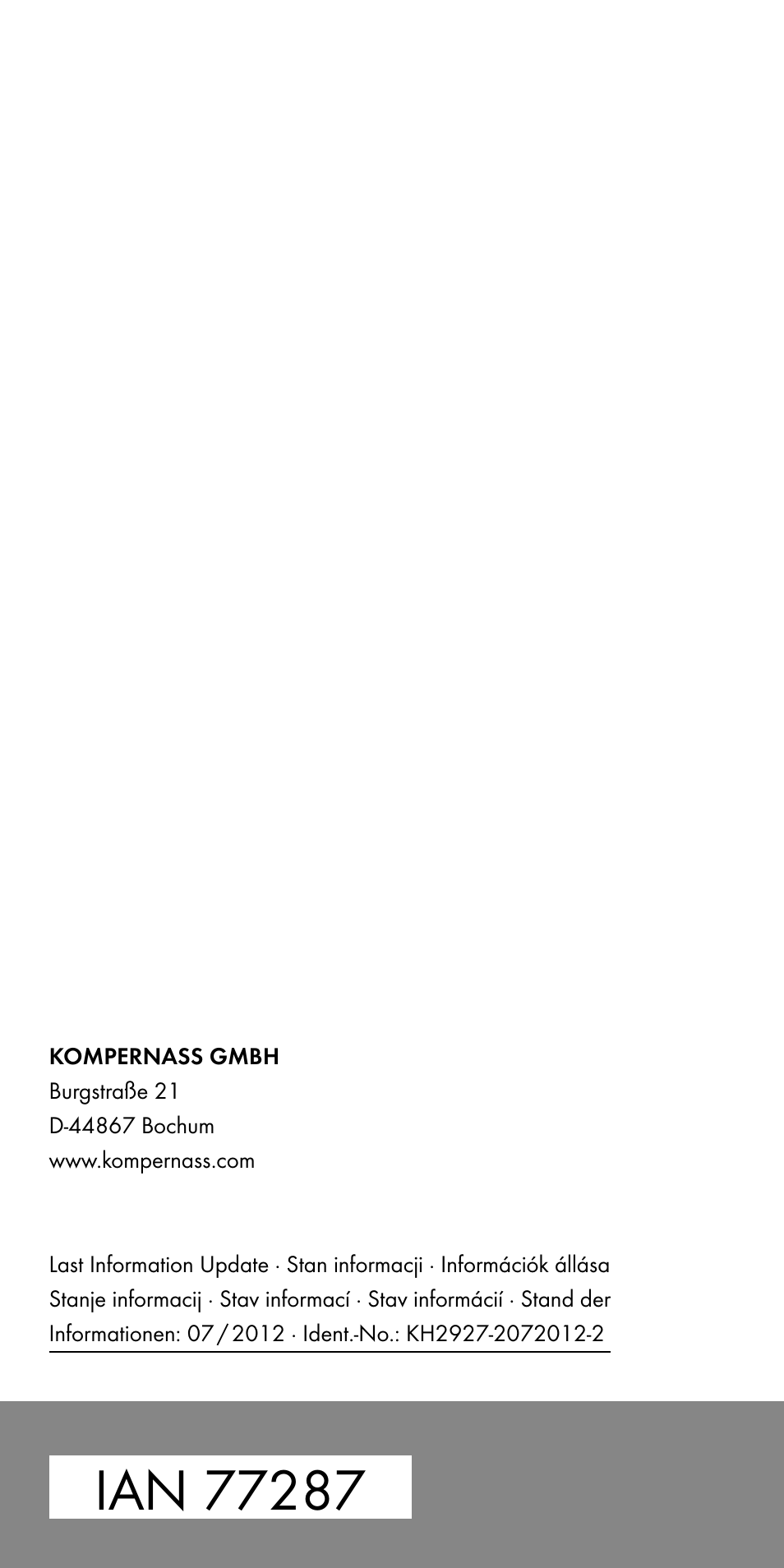 Powerfix KH 2927-2 User Manual | Page 73 / 73