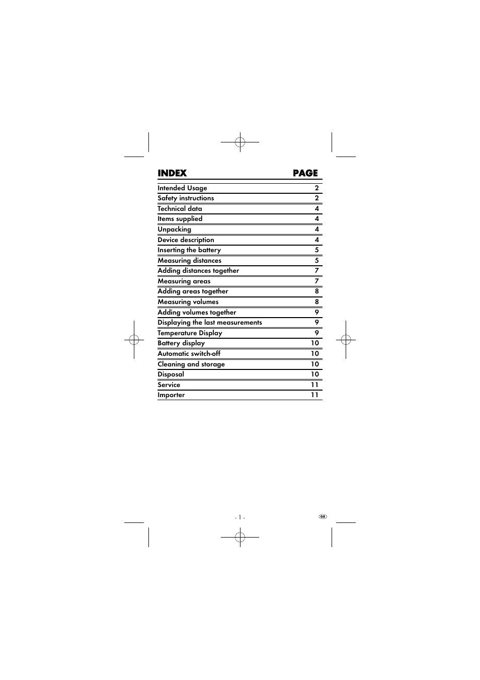 Iin nd de ex x p pa ag ge e | Powerfix KH 2927-1 User Manual | Page 4 / 87