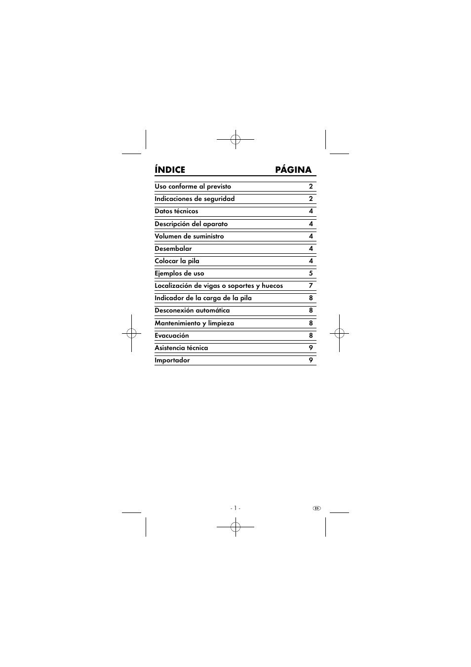Índice página | Powerfix KH 2927-2 User Manual | Page 4 / 43