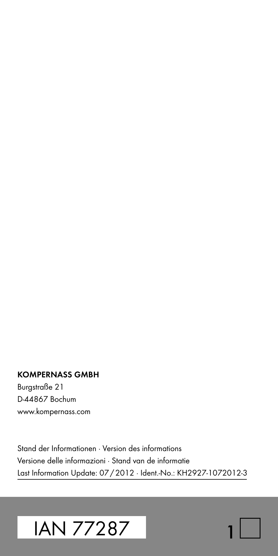 Powerfix KH 2927-1 User Manual | Page 63 / 63