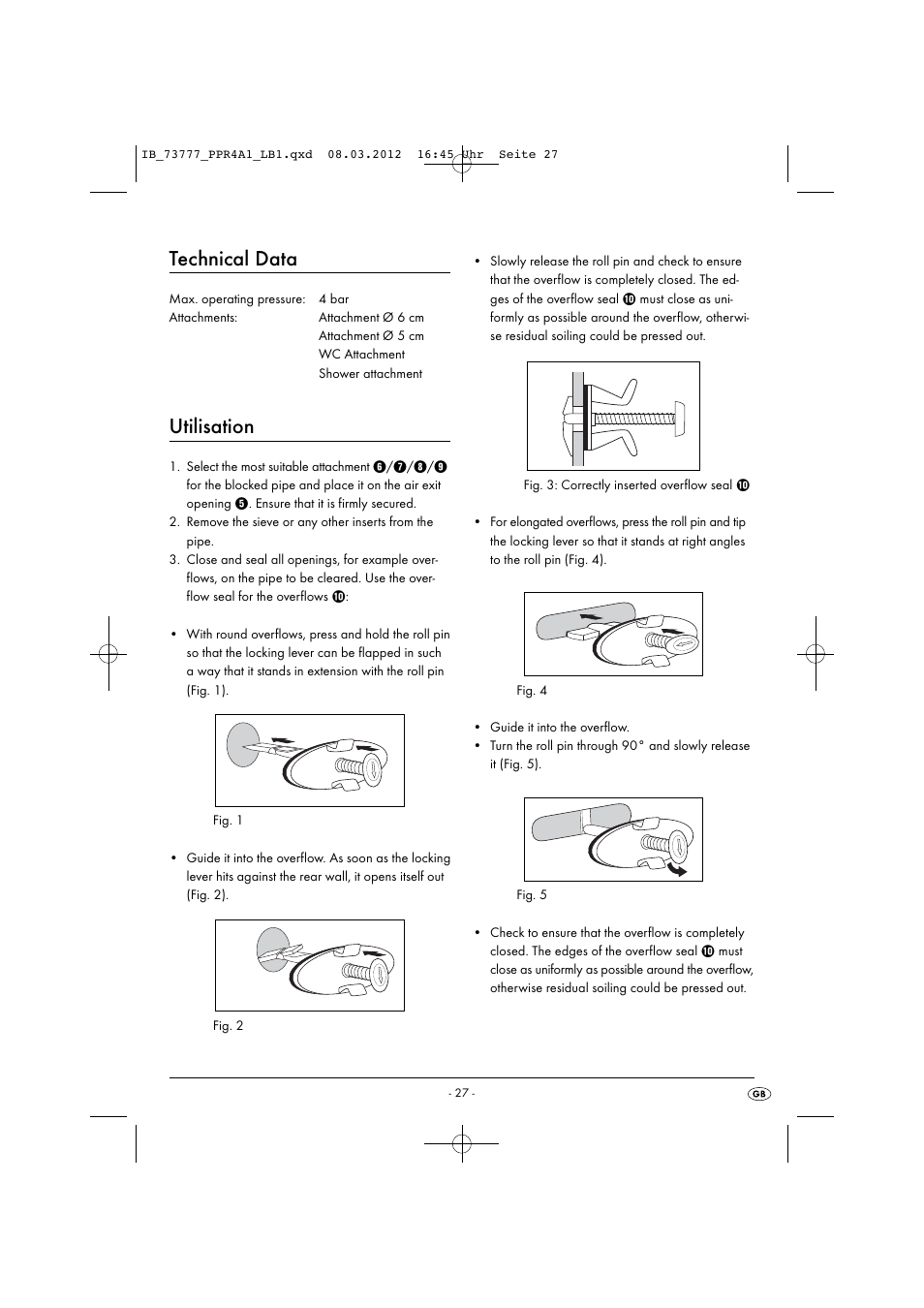 Technical data, Utilisation | Powerfix PPR 4 A1 User Manual | Page 30 / 33