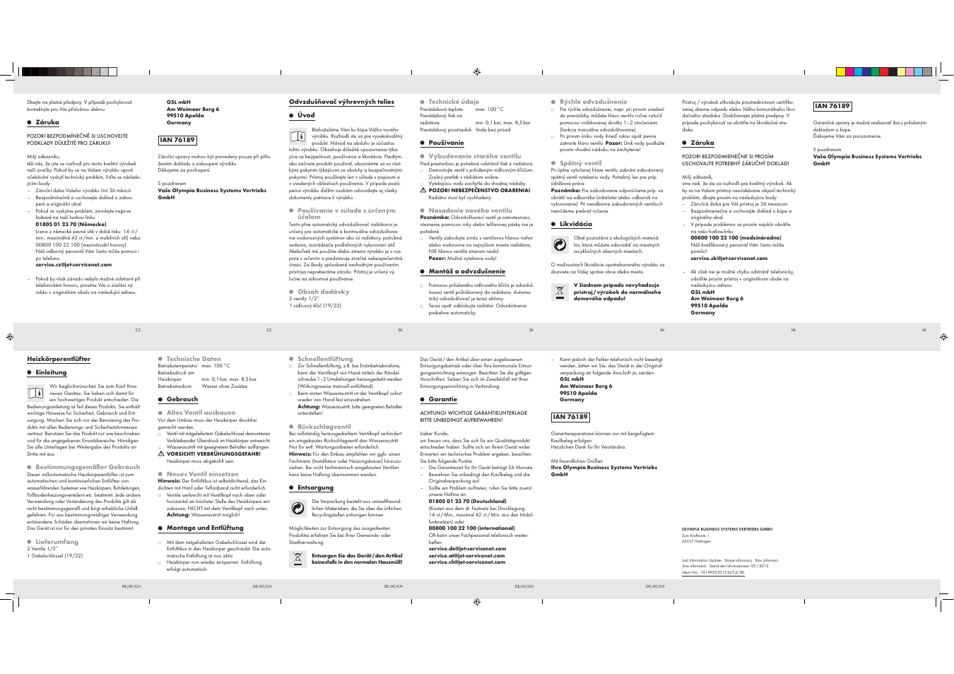 Powerfix Radiator Bleeders User Manual | Page 2 / 2