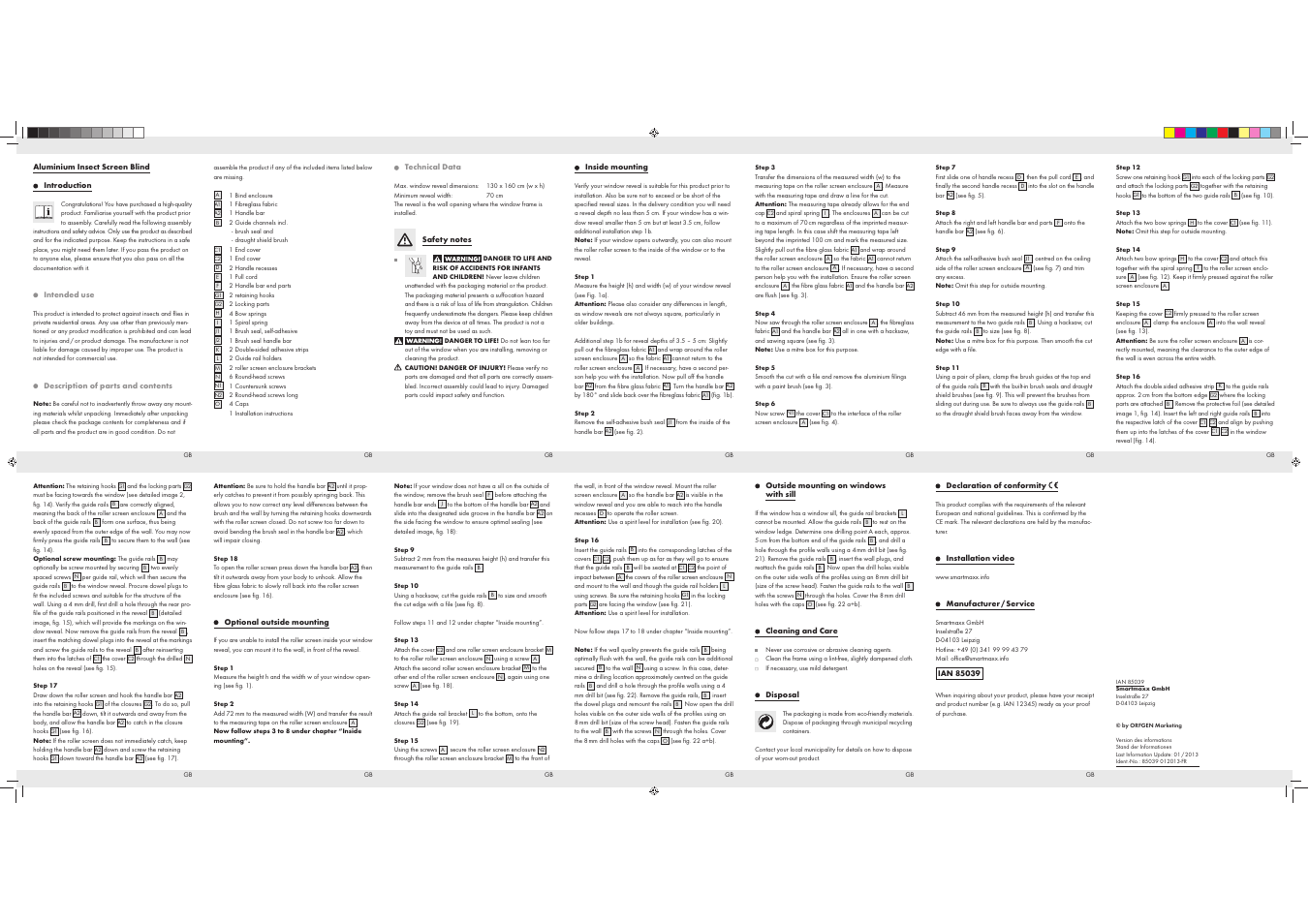 Powerfix ALUMINIUM INSECT SCREEN BLIND User Manual | Page 4 / 4