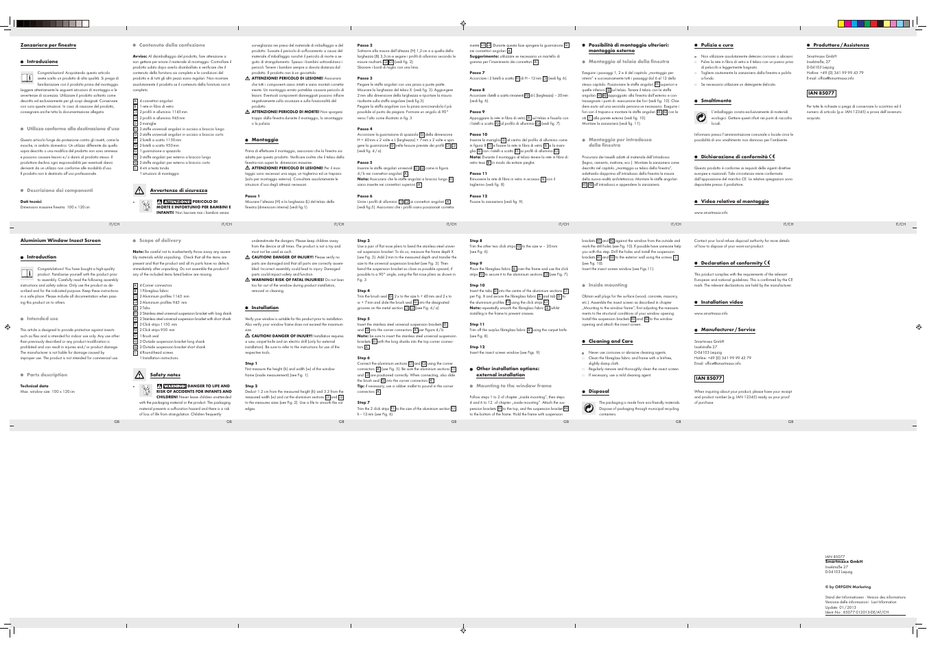 Powerfix Aluminium Window  Insect Screen User Manual | Page 2 / 2