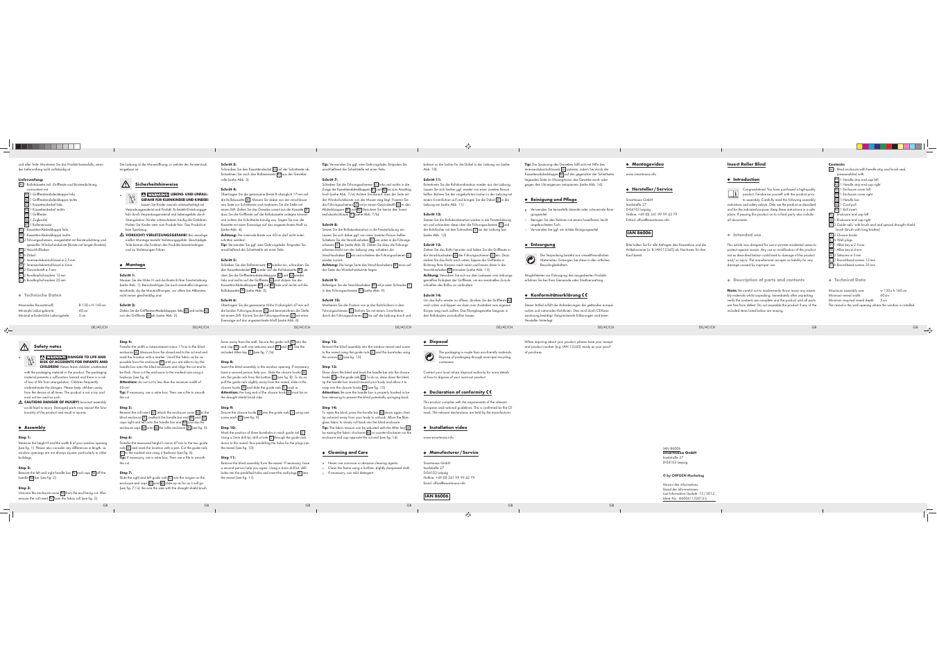 Powerfix Insect Roller Blind User Manual | Page 2 / 2