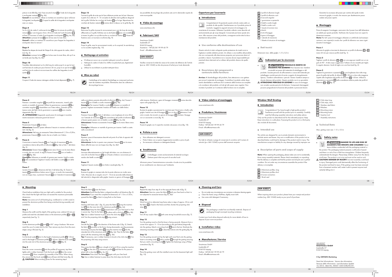 Powerfix Window Well Grating User Manual | Page 2 / 2