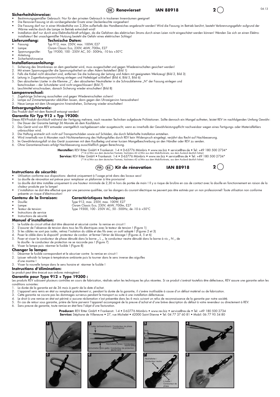 Powerfix Renovating Set User Manual | 2 pages
