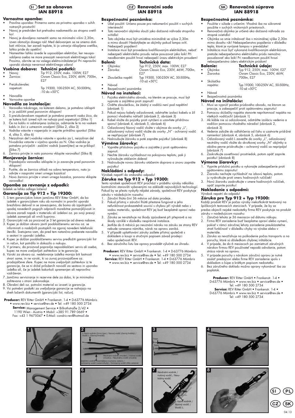 Powerfix Renovating Set User Manual | 2 pages