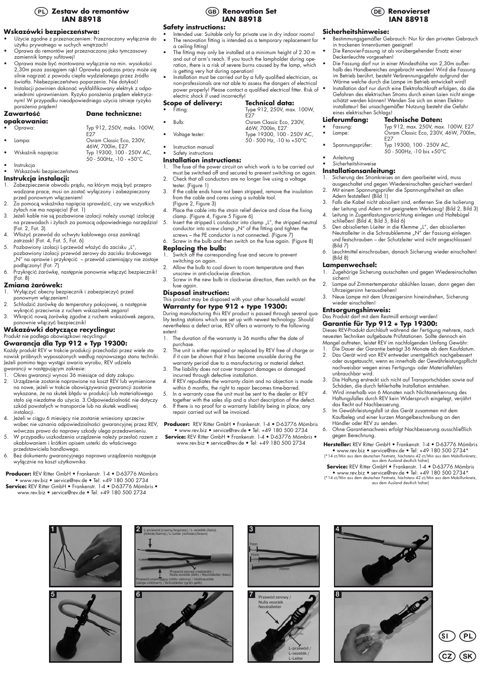 Pl cz sk | Powerfix Renovating Set User Manual | Page 2 / 2