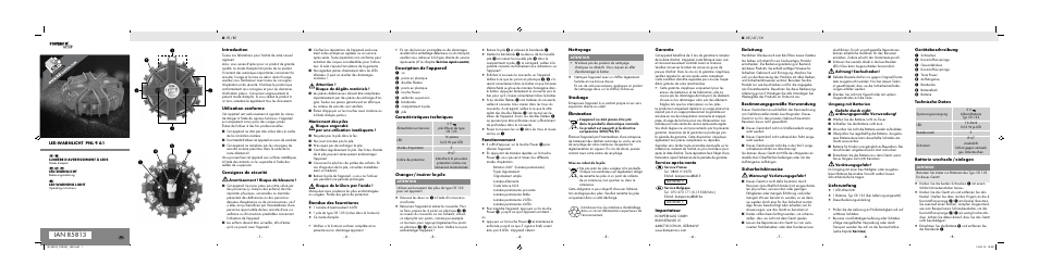 Powerfix PNL 9 A1 User Manual | 2 pages