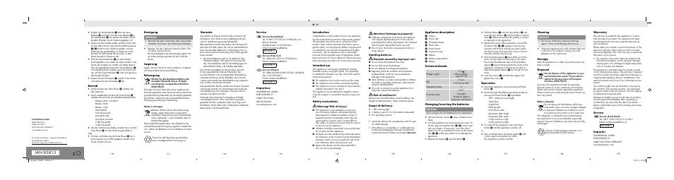 Powerfix PNL 9 A1 User Manual | Page 2 / 2